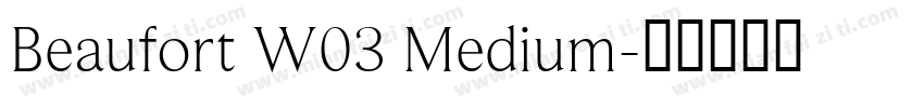 Beaufort W03 Medium字体转换